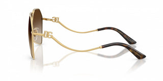 Dolce & Gabbana DG 2326 women Gold Pilot Sunglasses