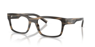 Dolce & Gabbana DG 3352 men Brown Rectangle Eyeglasses