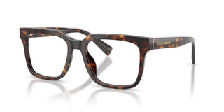 Dolce & Gabbana DG 3422 men Havana Squared Eyeglasses
