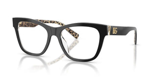 Dolce & Gabbana DG 3430 women Black Squared Eyeglasses