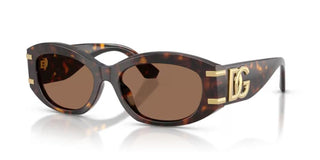 Dolce & Gabbana DG 4502 women Havana Oval Sunglasses
