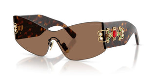 Dolce & Gabbana DG 4526B women Havana Shield Sunglasses