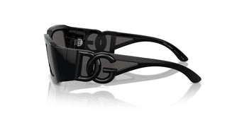Dolce & Gabbana Dg 6197 Unisex Black Rectangle Sunglasses