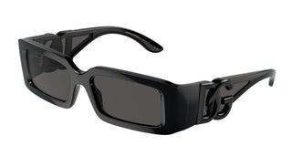 Dolce & Gabbana Dg 6197 Unisex Black Rectangle Sunglasses