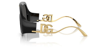 Dolce & Gabbana Dg 6202 Women Black Shield Sunglasses
