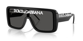 Dolce & Gabbana DG 6204 unisex Black Shield Sunglasses