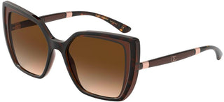 Dolce & Gabbana DG MONOGRAM DG 6138 women Havana Butterfly Sunglasses