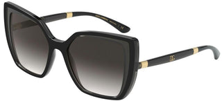 Dolce & Gabbana DG MONOGRAM DG 6138 women Black Butterfly Sunglasses