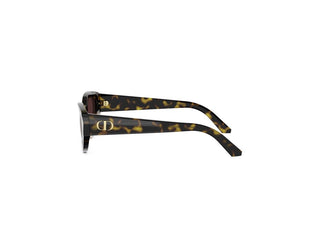 DIOR DiorGlow B1I women Havana Oval Sunglasses