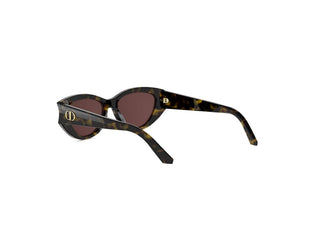 DIOR DiorGlow B1I women Havana Oval Sunglasses