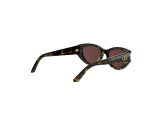 DIOR DiorGlow B1I women Havana Oval Sunglasses