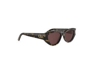 DIOR DiorGlow B1I women Havana Oval Sunglasses