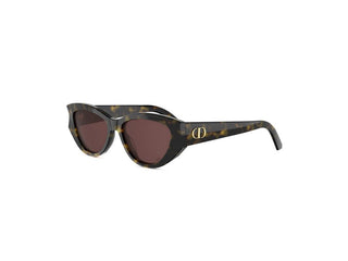 DIOR DiorGlow B1I women Havana Oval Sunglasses