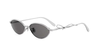 DIOR BOW R1U DIOR BOW R1U women Silver Oval Sunglasses