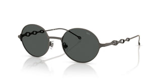 Diesel DL 1008 unisex Ruthenium Round Sunglasses