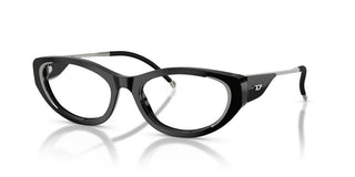 Diesel Dl 4004f Women Black Oval Eyeglasses