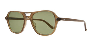 Garrett Leight Doc Sun Unisex Brown Pilot Sunglasses
