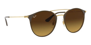 Ray-Ban DOUBLE BRIDGE RB 3546 unisex Brown Round Sunglasses