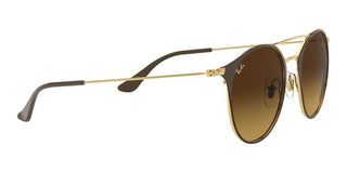 Ray-Ban DOUBLE BRIDGE RB 3546 unisex Brown Round Sunglasses