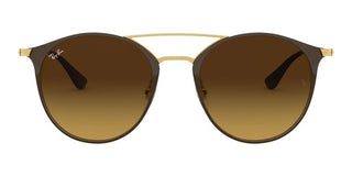 Ray-Ban DOUBLE BRIDGE RB 3546 unisex Brown Round Sunglasses