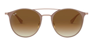 Ray-Ban DOUBLE BRIDGE RB 3546 unisex Brown Round Sunglasses