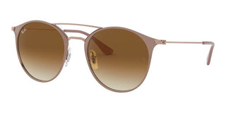 Ray-Ban DOUBLE BRIDGE RB 3546 unisex Brown Round Sunglasses