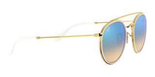 Ray-Ban DOUBLE BRIDGE RB 3647N unisex White Round Sunglasses