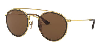 Ray-Ban DOUBLE BRIDGE RB 3647N unisex Black Round Sunglasses