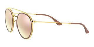 Ray-Ban DOUBLE BRIDGE RB 3647N unisex Red Round Sunglasses