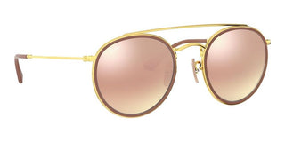 Ray-Ban DOUBLE BRIDGE RB 3647N unisex Red Round Sunglasses