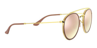 Ray-Ban DOUBLE BRIDGE RB 3647N unisex Red Round Sunglasses
