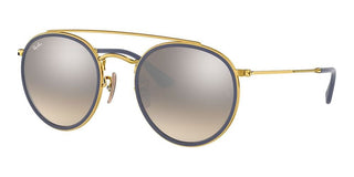 Ray-Ban DOUBLE BRIDGE RB 3647N unisex Blue Round Sunglasses