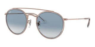 Ray-Ban DOUBLE BRIDGE RB 3647N unisex Pink Round Sunglasses