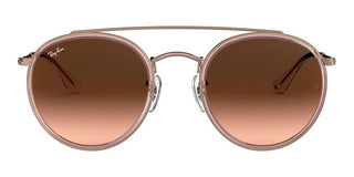 Ray-Ban DOUBLE BRIDGE RB 3647N unisex Pink Round Sunglasses