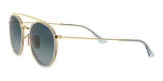 Ray-Ban DOUBLE BRIDGE RB 3647N unisex Gold Round Sunglasses