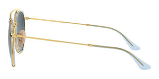 Ray-Ban DOUBLE BRIDGE RB 3647N unisex Gold Round Sunglasses