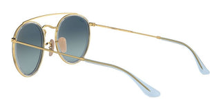Ray-Ban DOUBLE BRIDGE RB 3647N unisex Gold Round Sunglasses