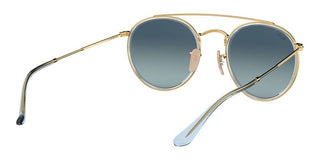 Ray-Ban DOUBLE BRIDGE RB 3647N unisex Gold Round Sunglasses