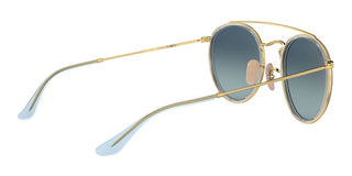 Ray-Ban DOUBLE BRIDGE RB 3647N unisex Gold Round Sunglasses