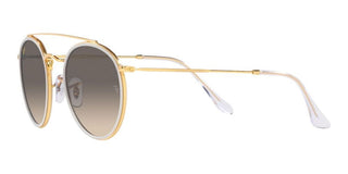 Ray-Ban DOUBLE BRIDGE RB 3647N unisex Gold Round Sunglasses