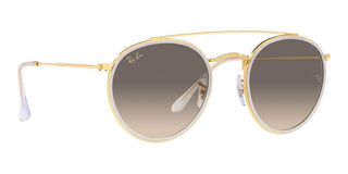 Ray-Ban DOUBLE BRIDGE RB 3647N unisex Gold Round Sunglasses