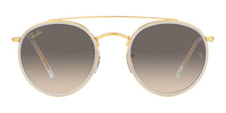 Ray-Ban DOUBLE BRIDGE RB 3647N unisex Gold Round Sunglasses