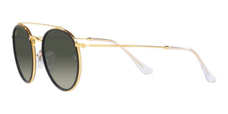 Ray-Ban DOUBLE BRIDGE RB 3647N unisex Gold Round Sunglasses