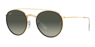 Ray-Ban DOUBLE BRIDGE RB 3647N unisex Gold Round Sunglasses