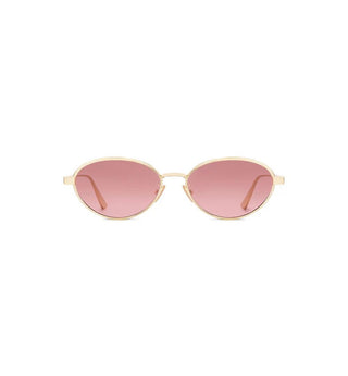DIOR DiorCannage R1U women Gold Oval Sunglasses