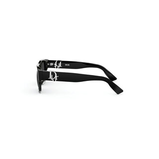 Dior Dior Oblique S3f (asian Fit) Men Black Rectangle Sunglasses