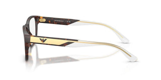 Emporio Armani EA3239 men Havana Rectangle Eyeglasses