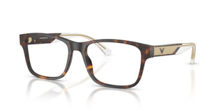 Emporio Armani EA3239 men Havana Rectangle Eyeglasses