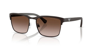 Emporio Armani EA 2087 men Brown Squared Sunglasses