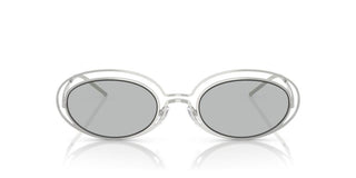 Emporio Armani Ea 2160 Women Silver Oval Sunglasses